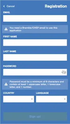 CHEP BlueCode android App screenshot 3